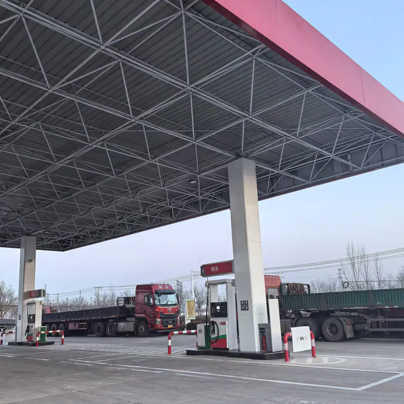 Istasyon ng langis ng gasolina ng bakal